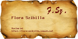 Flora Szibilla névjegykártya